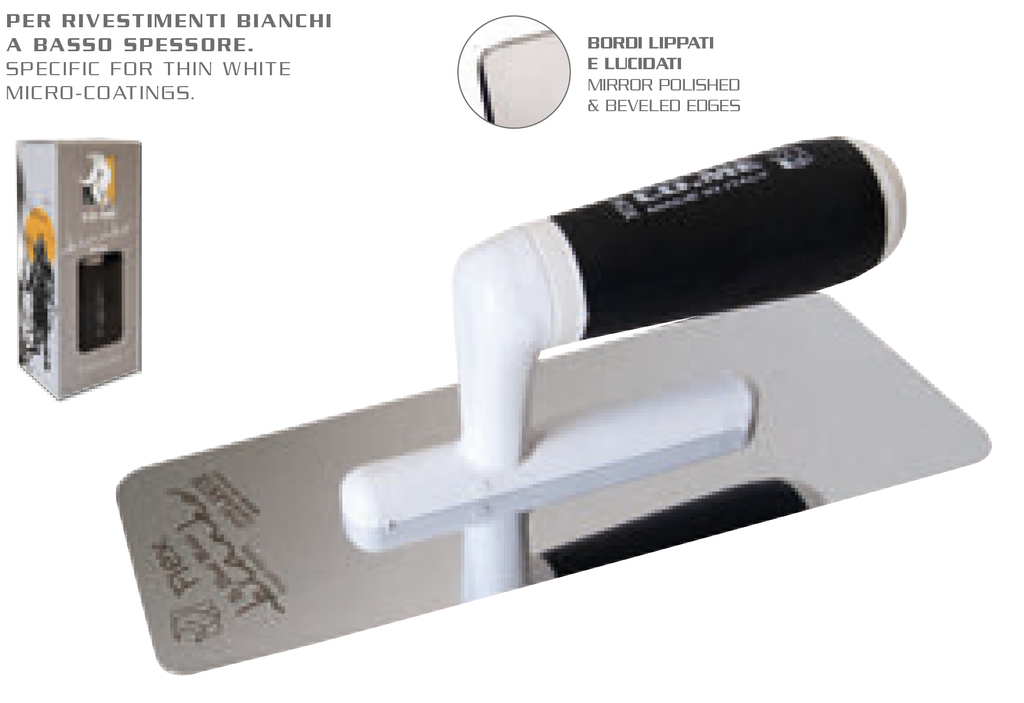 WHITE TROWEL INOX 240 x 100 x 0,5