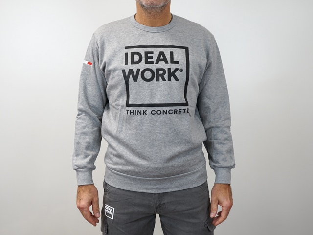IDEAL WORK® NEW SWEATER - GRAY- SIZE "M"