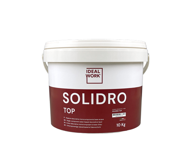 SOLIDRO TOP SINGLE-COMPONENT WATER-BASED DECOR LAYER 10KG POTS