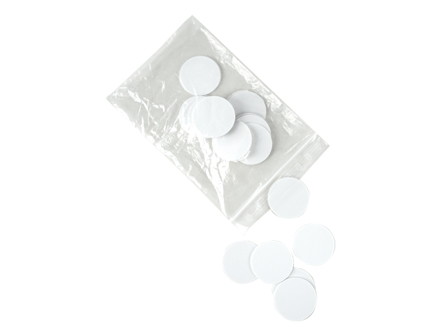 BIADHESIVE PVC BUTTONS 40mm FOR MT-OPTIK (25pc BAG.)