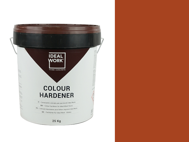 COLOUR HARDENER COTTO  "B" ex-rosso mattone IN 25 KG BUCKETS