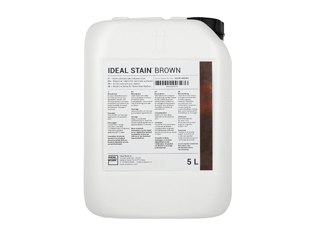CONCRETE REACTIVE  IDEAL STAIN BROWN IN 5 LT CANS