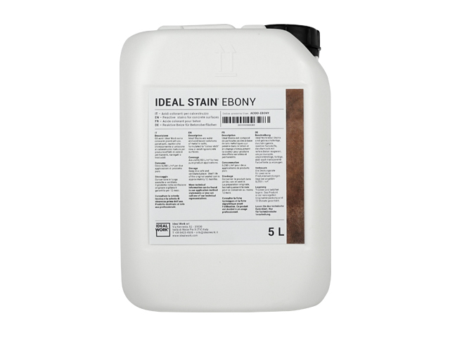 CONCRETE REACTIVE  IDEAL STAIN EBONY IN 5 LT CANS