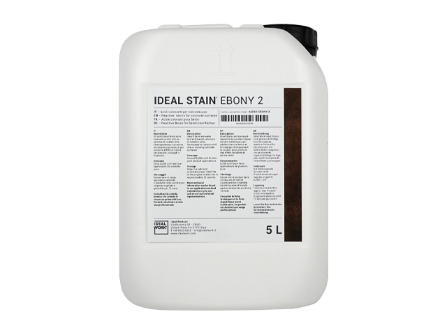 CONCRETE REACTIVE  IDEAL STAIN EBONY2 IN 5 LT CANS