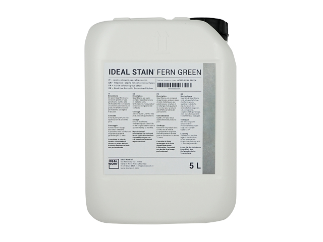 CONCRETE REACTIVE  IDEAL STAIN FERNGREEN IN 5 LT CANS