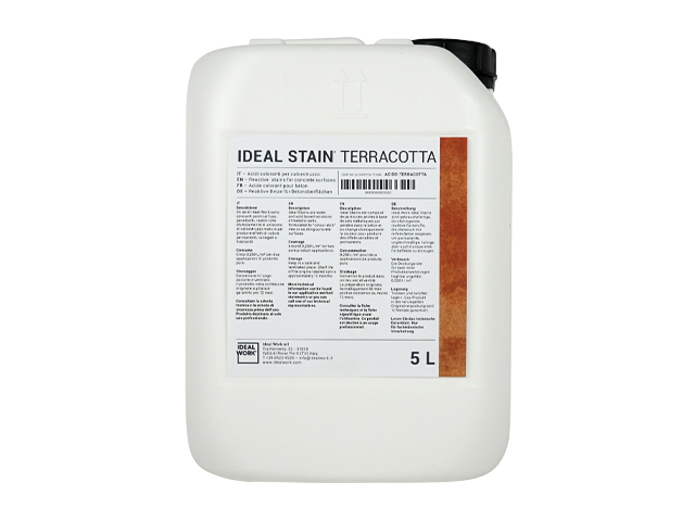 CONCRETE REACTIVE  IDEAL STAIN TERRACOTTA IN 5 LT CANS