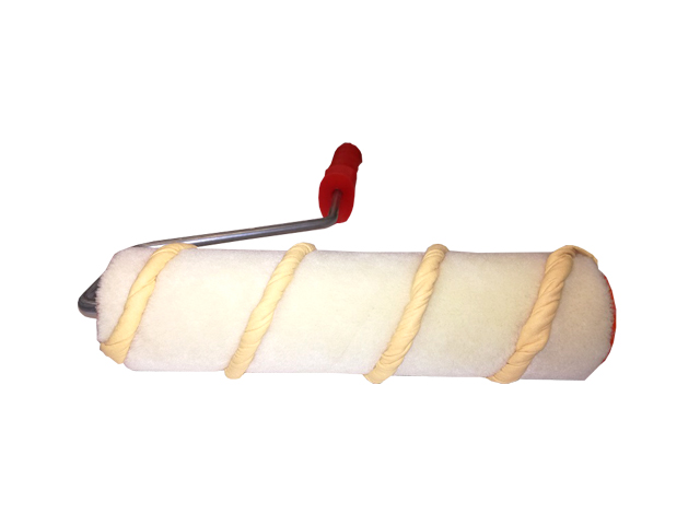 DECORATIVE ROLL WITH LEATHER INSERT - "ARAZZO" 20 CM