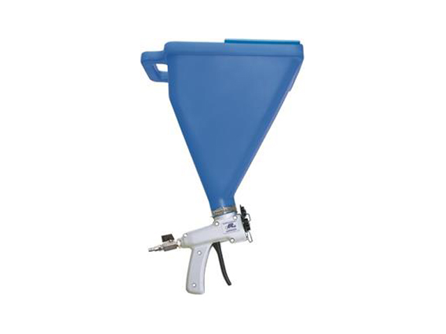HOOPER GUN FOR GROUT OR MORTAR SPRAYING WITH 45° ADAPTER