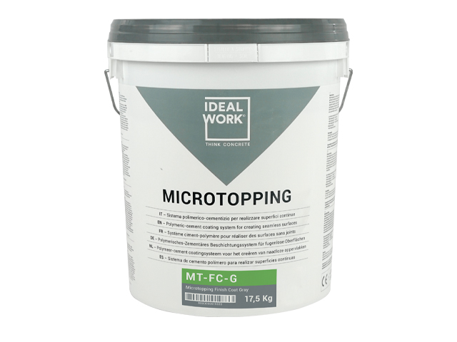 MICROTOPPING® FINISH COAT GRAY IN 17,50 KG BUCKETS
