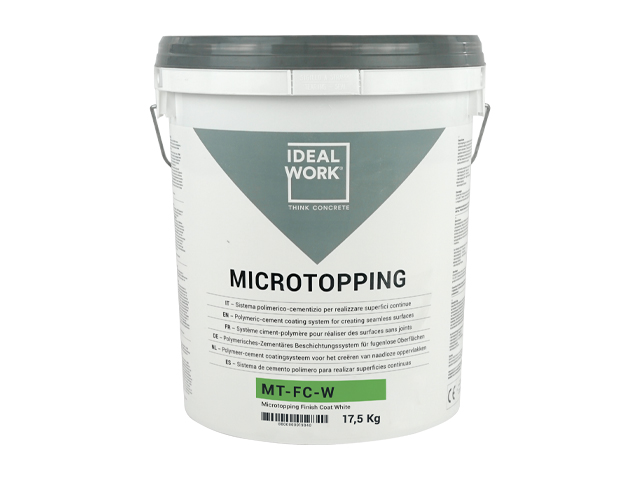 MICROTOPPING® FINISH COAT WHITE IN 17,50KG BUCKETS