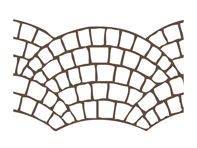 PAPER STECIL EUROPEAN FAN ROLL - AREA 76 SQM