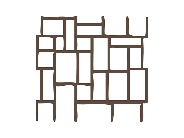 PAPER STENCIL ASHLAR SLATE ROLL - AREA 90 SQM