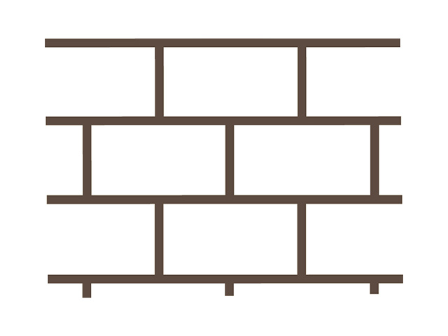 PAPER STENCIL RUNNING BOND ROLL - AREA 90 SQM