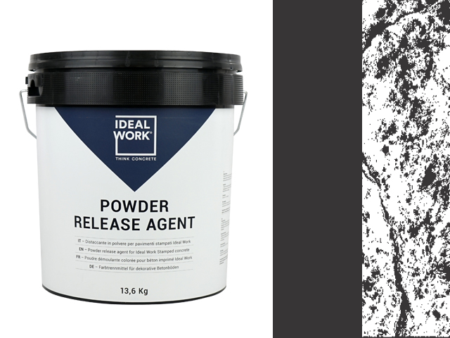 POWDER RELEASE AGENT BLACK IN 13.6 KG PLASTIC BUCKETS