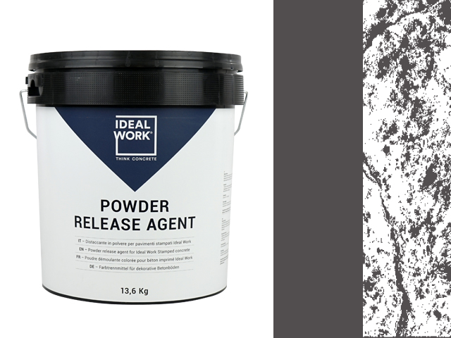 POWDER RELEASE AGENT CHARCOAL IN 13.6 KG PLASTIC BUCKETS