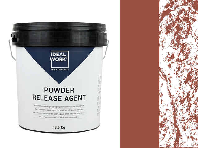 POWDER RELEASE AGENT REDWOOD IN 13.6 KG PLASTIC BUCKETS