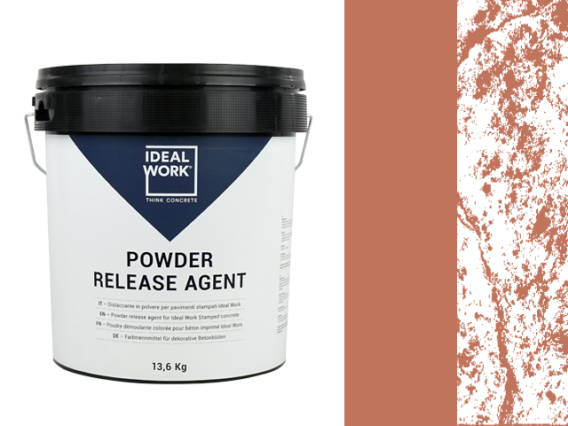 POWDER RELEASE AGENT TERRACOTTA IN 13.6 KG PLASTIC BUCKETS