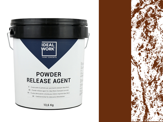 POWDER RELEASE AGENT WALNUT IN 13.6 KG PLASTIC BUCKETS