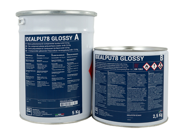 TWO-COMPONENT GLOSSY POLYURETHANE SEALER A+B=7,5KG 