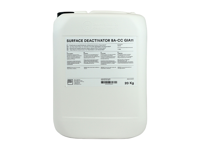 WATER BASED SURFACE DEACTIVATOR/11+COURING COMPOUND 20 L