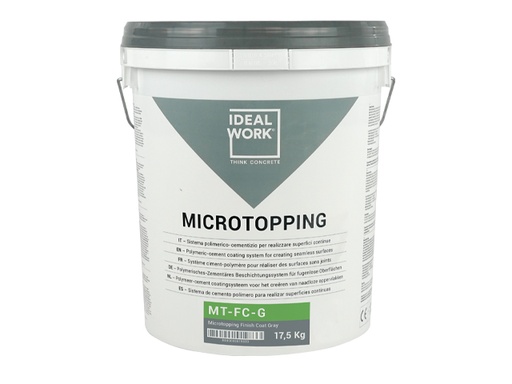 [MT-FC-G] MICROTOPPING® FINISH COAT GRAY IN 17,50 KG BUCKETS