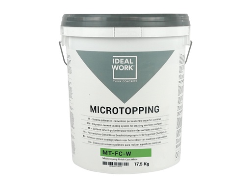 [MT-FC-W] MICROTOPPING® FINISH COAT WHITE IN 17,50KG BUCKETS