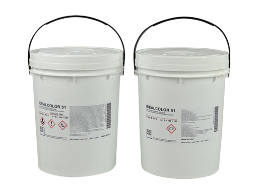 [10IDEALCOLOR51V] WATER BASE EPOXY COATING (A+B=10 KG)-DIFFERENT COLORS